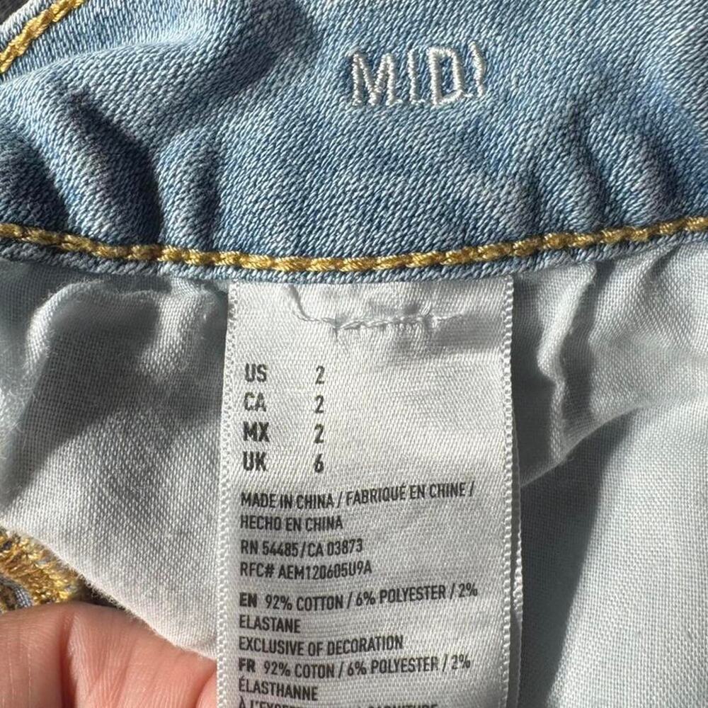American eagle blue denim midi - Picture 4 of 4
